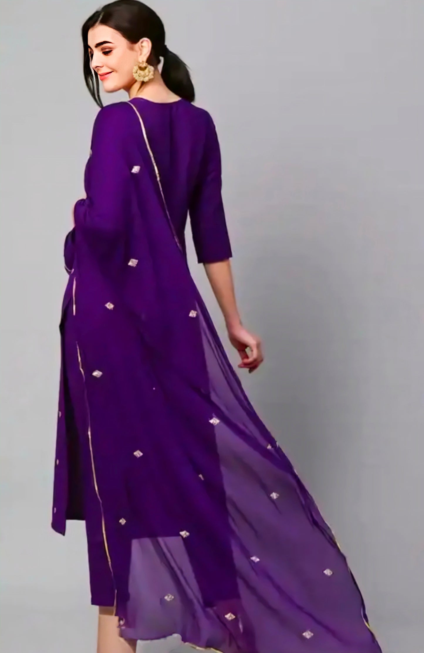 Women’s Embroidered Kurta Set with Dupatta