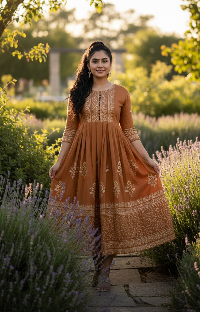 Rayon Flared Kurti For Women